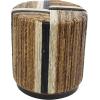 imageDeco 79 Banana Leaf Woven Accent Table 15quot x 15quot x 18quot Multi ColoredBrown