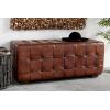 imageDeco 79 Leather Home Bench Tufted Upholstered Entryway Bench Bedroom Bench 48quot x 18quot x 20quot BrownBrown