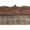 imageDeco 79 Wood Room Storage Bench Entryway Bench with Tufted Faux Leather Seat and Back Bench 47quot x 20quot x 32quot BrownBrown