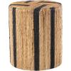 imageDeco 79 Banana Leaf Woven Accent Table 15quot x 15quot x 18quot Multi ColoredBrown