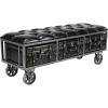 imageDeco 79 Industrial Wood Storage Bench 47quot x 16quot x 19quot BlackGrayGold47 x 16 x 19