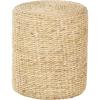 imageDeco 79 Seagrass Handmade Side End Accent Table Woven Drum End Table Side Table 16quot x 16quot x 19quot Brown