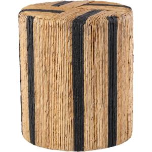 imageDeco 79 Banana Leaf Woven Accent Table 15quot x 15quot x 18quot Multi ColoredBrown