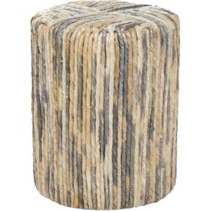 imageDeco 79 Banana Leaf Woven Accent Table 15quot x 15quot x 18quot Multi ColoredMulti Colored