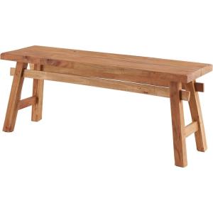 imageDeco 79 Reclaimed Wood Handmade Home Bench Distressed Entryway Bench with High Trestle Legs Bedroom Bench 47quot x 12quot x 21quot Brown465 x 12 21