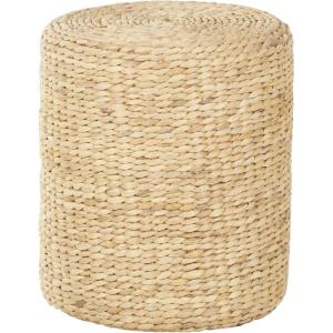 imageDeco 79 Seagrass Handmade Side End Accent Table Woven Drum End Table Side Table 16quot x 16quot x 19quot Brown