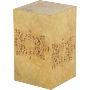 imageDeco 79 Wood Side End Accent Table Square Cube End Table with Wood Grain Patterns Side Table 16quot x 16quot x 23quot BrownBrown