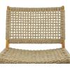 imageDeco 79 Teak Wood Handmade Accent Chair with Woven Seagrass Seat 26quot x 31quot x 27quot Light Brown