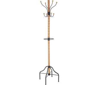 imageDeco 79 Metal Rectangle Coat Rack 17quot x 17quot x 72quot GrayBrown