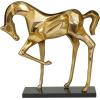 imageDeco 79 Aluminum Metal Horse Decorative Sculpture Home Decor Statue Accent Figurine 19quot x 5quot x 18quot GoldGold