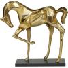 imageDeco 79 Aluminum Metal Horse Decorative Sculpture Home Decor Statue Accent Figurine 19quot x 5quot x 18quot GoldGold