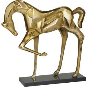 imageDeco 79 Aluminum Metal Horse Decorative Sculpture Home Decor Statue Accent Figurine 19quot x 5quot x 18quot GoldGold