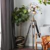 imageDeco 79 Aluminum Metal Room Floor Lamp Vintage Fan Shape Standing Tall Lamp Tall Lamp 29quot x 29quot x 63quot BrownBrown