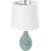 imageDeco 79 Ceramic Room Table Lamp Abstract Textured Accent Lamp with Drum Shade set of 2 Lamp 8quot x 8quot x 32quot Teal