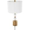 imageDeco 79 Crystal Room Table Lamp Rods Accent Lamp with Gold and Silver Base Lamp 15quot x 15quot x 31quot ClearClear