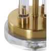 imageDeco 79 Crystal Room Table Lamp Rods Accent Lamp with Gold and Silver Base Lamp 15quot x 15quot x 31quot ClearClear