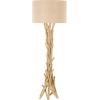 imageDeco 79 Driftwood Handmade Room Floor Lamp Standing Tall Lamp with Linen Shade Tall Lamp 22quot x 22quot x 62quot Light Brown215 x 215 x 615