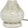 imageDeco 79 Glass Room Table Lamp Accent Lamp with Faux Mercury Glass Finish Lamp 14quot x 14quot x 28quot Silver