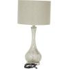 imageDeco 79 Glass Room Table Lamp Accent Lamp with Faux Mercury Glass Finish Lamp 14quot x 14quot x 28quot Silver