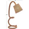 imageDeco 79 Jute Rope Handmade Room Desk Lamp Rope Styled Accent Lamp Lamp 11quot x 14quot x 32quot Brown