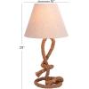 imageDeco 79 Jute Rope Room Table Lamp Twisted Rope Accent Lamp Lamp 15quot x 15quot x 29quot Brown