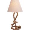 imageDeco 79 Jute Rope Room Table Lamp Twisted Rope Accent Lamp Lamp 15quot x 15quot x 29quot Brown