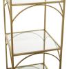 imageDeco 79 Metal 5 Shelves Shelving Unit 14quot x 14quot x 56quot Gold