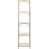imageDeco 79 Metal 5 Shelves Shelving Unit 14quot x 14quot x 56quot Gold