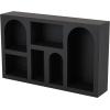 imageDeco 79 Metal Storage Shelving Unit 5 Shelf Shelving Unit Display Shelf 28quot x 10quot x 48quot BlackBlack