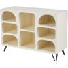 imageDeco 79 Metal Storage Shelving Unit 5 Shelf Shelving Unit Display Shelf 28quot x 10quot x 48quot BlackCream