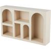 imageDeco 79 Metal Storage Shelving Unit 5 Shelf Shelving Unit Display Shelf 28quot x 10quot x 48quot BlackCream
