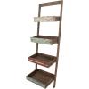 imageDeco 79 Wood 4 Shelves Shelving Unit 23quot x 18quot x 70quot Brown
