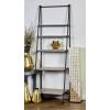 imageDeco 79 Wood 5 Shelves Shelving Unit 24quot x 17quot x 72quot Black