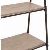 imageDeco 79 Wood 5 Shelves Shelving Unit 24quot x 17quot x 72quot Black