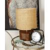imageDeco 79 Wood Room Table Lamp Accent Lamp with Jute Shade Lamp 10quot x 10quot x 14quot Dark Brown