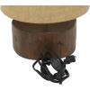 imageDeco 79 Wood Room Table Lamp Accent Lamp with Jute Shade Lamp 10quot x 10quot x 14quot Dark Brown