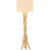 imageDeco 79 Driftwood Handmade Room Floor Lamp Standing Tall Lamp with Linen Shade Tall Lamp 22quot x 22quot x 62quot Light Brown215 x 215 x 615