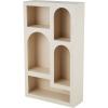 imageDeco 79 Metal Storage Shelving Unit 5 Shelf Shelving Unit Display Shelf 28quot x 10quot x 48quot BlackCream