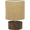 imageDeco 79 Wood Room Table Lamp Accent Lamp with Jute Shade Lamp 10quot x 10quot x 14quot Dark Brown
