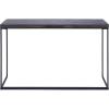 imageDeco 79 Wooden Console Table with Black Metal Supports 63quot x 19quot x 28quot BrownDark Brown