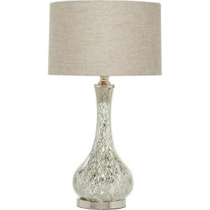 imageDeco 79 Glass Room Table Lamp Accent Lamp with Faux Mercury Glass Finish Lamp 14quot x 14quot x 28quot Silver