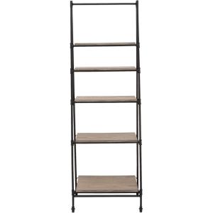 imageDeco 79 Wood 5 Shelves Shelving Unit 24quot x 17quot x 72quot Black