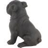 imageDeco 79 Polystone Bulldog Decorative Sculpture Distressed Sitting Home Decor Statue Accent Figurine 10quot x 7quot x 11quot Brown