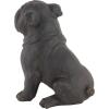 imageDeco 79 Polystone Bulldog Decorative Sculpture Distressed Sitting Home Decor Statue Accent Figurine 10quot x 7quot x 11quot Brown