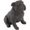 imageDeco 79 Polystone Bulldog Decorative Sculpture Distressed Sitting Home Decor Statue Accent Figurine 10quot x 7quot x 11quot Brown