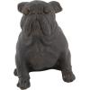 imageDeco 79 Polystone Bulldog Decorative Sculpture Distressed Sitting Home Decor Statue Accent Figurine 10quot x 7quot x 11quot Brown