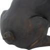 imageDeco 79 Polystone Bulldog Decorative Sculpture Distressed Sitting Home Decor Statue Accent Figurine 10quot x 7quot x 11quot Brown