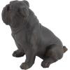 imageDeco 79 Polystone Bulldog Decorative Sculpture Distressed Sitting Home Decor Statue Accent Figurine 10quot x 7quot x 11quot Brown