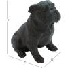 imageDeco 79 Polystone Bulldog Decorative Sculpture Distressed Sitting Home Decor Statue Accent Figurine 10quot x 7quot x 11quot Brown