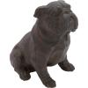 imageDeco 79 Polystone Bulldog Decorative Sculpture Distressed Sitting Home Decor Statue Accent Figurine 10quot x 7quot x 11quot Brown